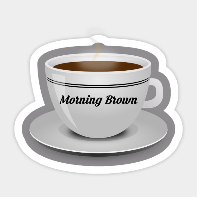 Morning Brown Sticker by De2roiters